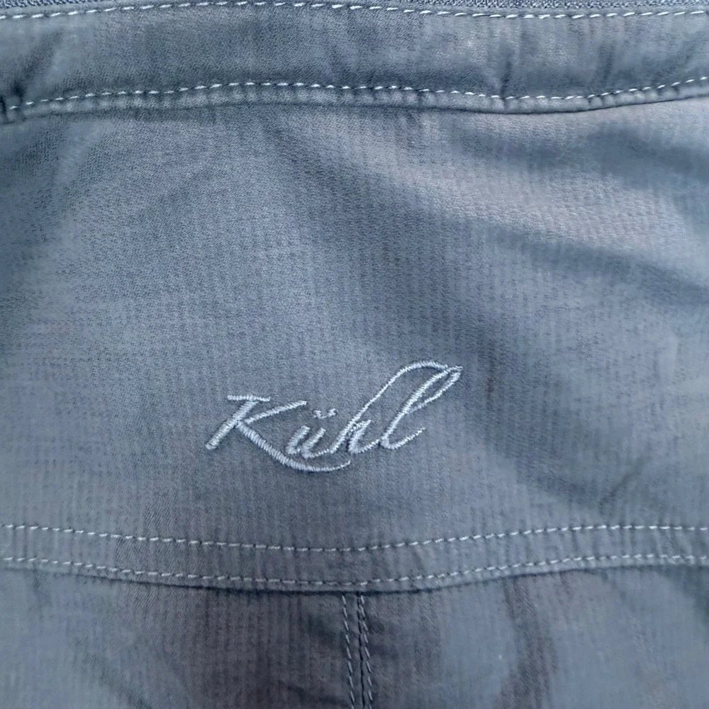 Kuhl Womens Blue Grey Arktik Utility Field Jacket Hidden Hood Size Large